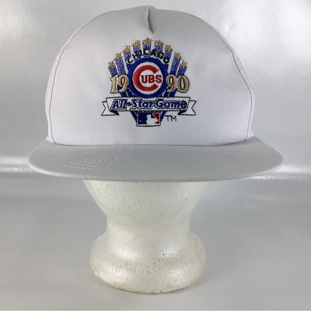 1990 Chicago Cubs All-Star Game True Value White Snapback Hat